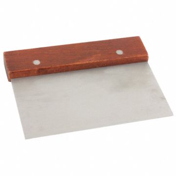 Dough Scraper Steel/Wood 6-1/2 In