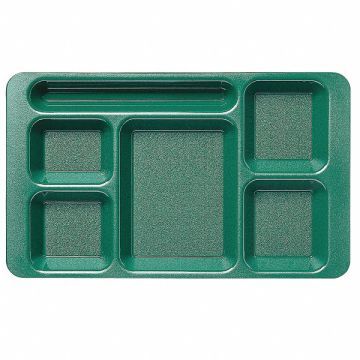 Tray w/ Compartments 9x15 Green