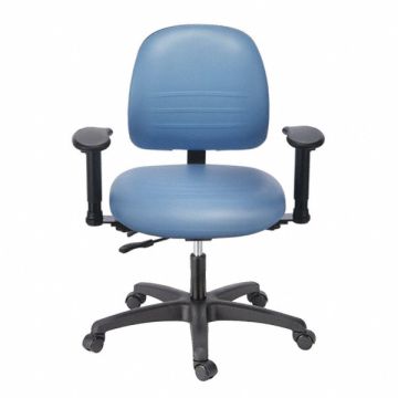 G4191 Task Chair Poly Blue 16 to 22 Seat Ht