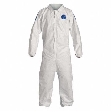 G7263 Collared Coveralls Blue/Whte XL PK25