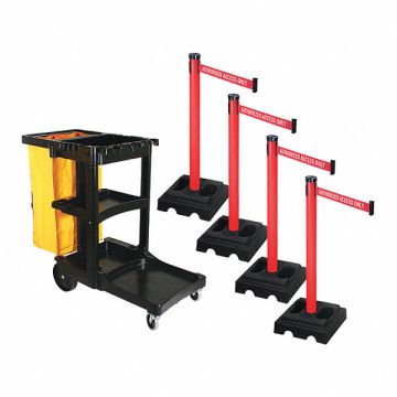 Barrier Systems Post Red 10 ft Belt