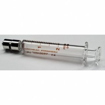 Glass Syringe Metal Luer Lock 2 mL