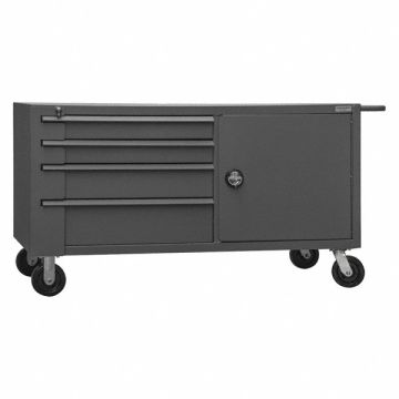 Mobile Cabinet Bench Steel 66 W 33 D