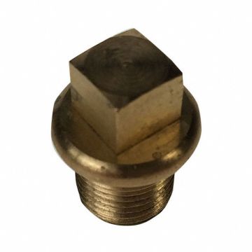 Square Head Plug Brass 1/8 in M BSPT