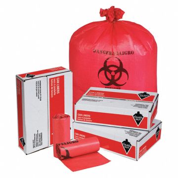 Biohazard Bags 33 gal. Red PK250