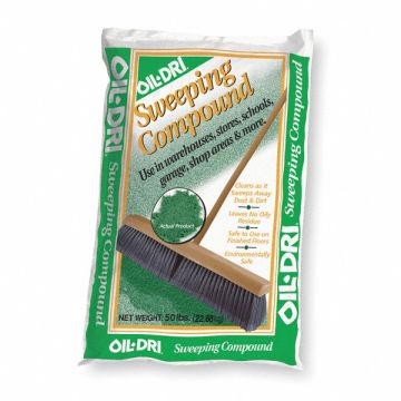 Sweeping Compound Wood Pulp Green