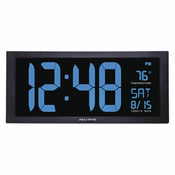 Clock Jumbo Calendar Digit Indoor Tem