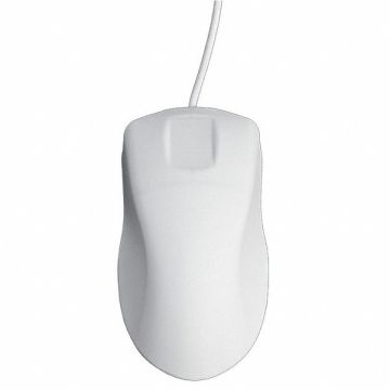 Mouse 6 ft L Cable White 1 in H