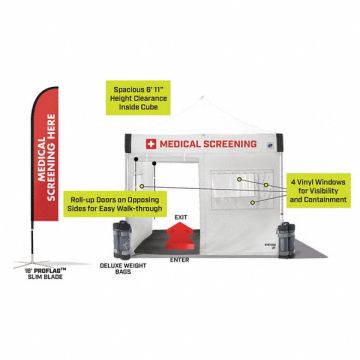 Medical Screening Kit 10 ft L 10 ft W
