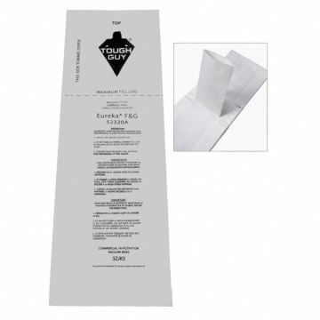 Vacuum Bag Paper 1-Ply Reusable PK10