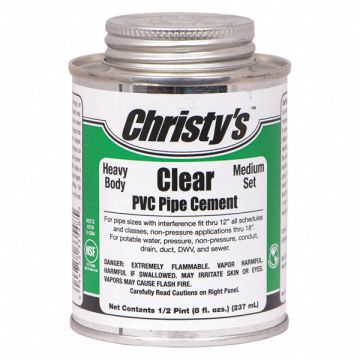 Pipe Cement Clear 8 oz.