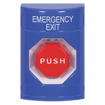 Emergency Exit Push Button Blue Color