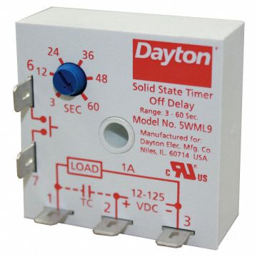 Encapsulated Timing Relay 12 to125VDC 1A