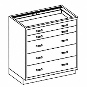 Base Cabinet (5) Drawers 35 W