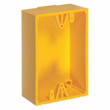 Back Box Polycarbonate Yellow
