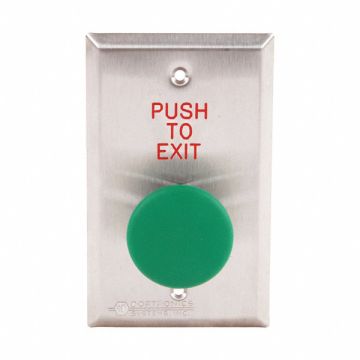 Push to Exit Button 125VAC Green Button