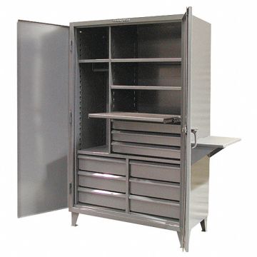 Combo Wrdrb/Drawer Cab 78 H 48 W Drk Gry
