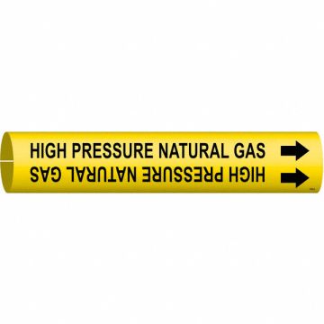 Pipe Marker High Pressure Natural Gas