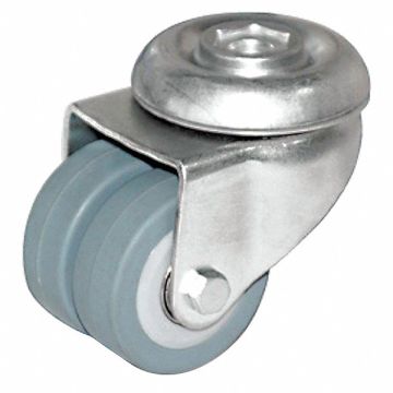 Low-Profile Easy-Turn Bolt-Hole Caster