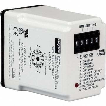 H7785 Time Delay Relay 240VAC 10A DPDT