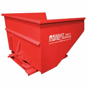 Self Dumping Hopper 6000 lb Red