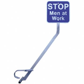 Portable Rail Clamp Sign Holder and Sign