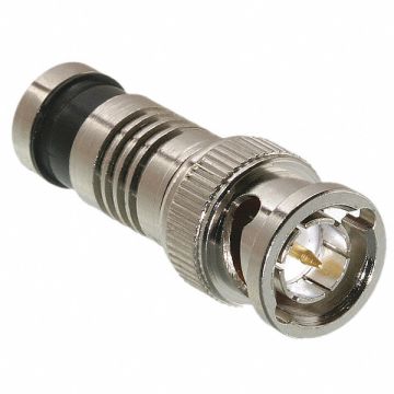 Coaxial Connector BNC Male Silver PK10