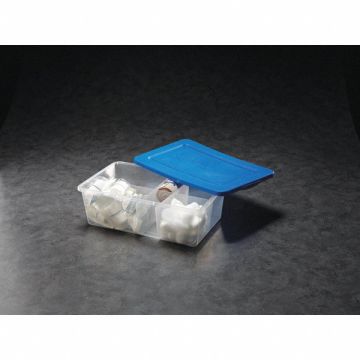 StorageBin Clear Solid Polypropylene 5PK