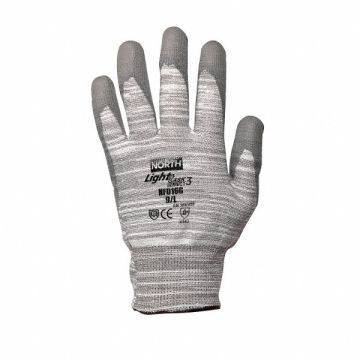 Cut Resistant Gloves Gray/White L PR