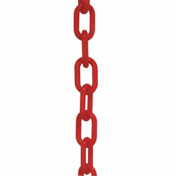 Plastic Chain 2 50 ft L Red