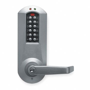 Electronic Lock Satin Chrome 12 Button