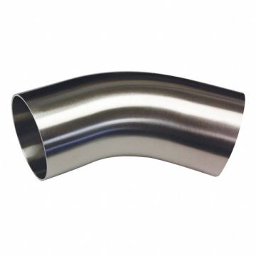 Elbow 1 Tube Sz 2-1/2 L Metal Butt Weld