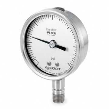 D1022 Pressure Gauge 0 to 30 psi 3-1/2In 1/4In