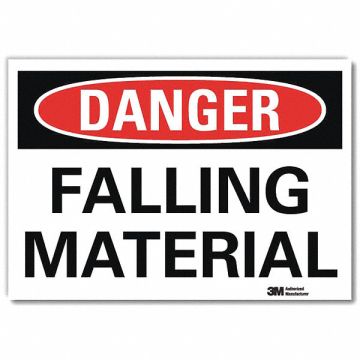 Danger Sign 7 in x 10 in Rflct Sheeting