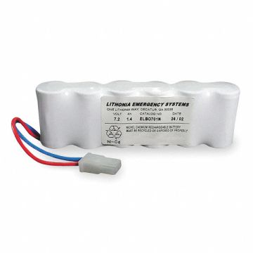 Battery 7.2V 168hr 5 1/2in Recessed Tabs