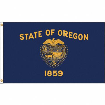 D3772 Oregon Flag 5x8 Ft Nylon