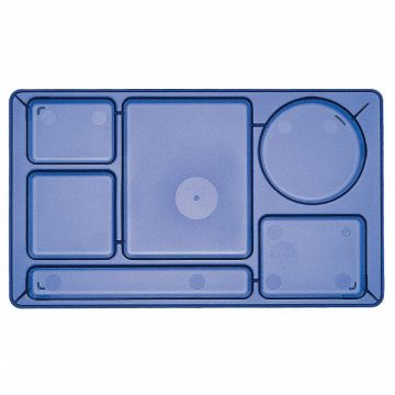 Tray w/ Compartments 8-3/4x15 Cranberry