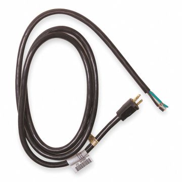 Power Cord 5-15P ST 8 ft Blk 15A 12/3