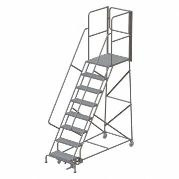 Rolling Ladder Steel 8 Steps Cap. 450lb.