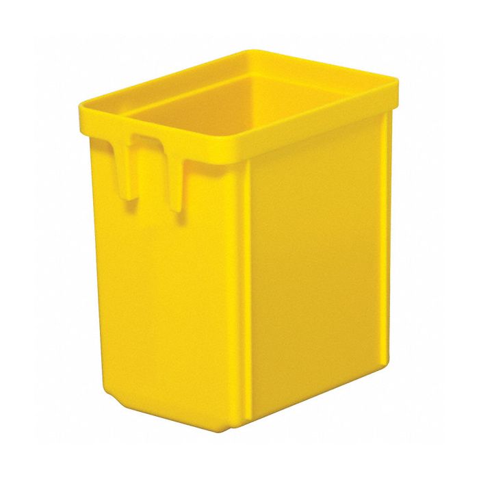 Plastic Bin Cups - 3 x 5 x 3, Yellow