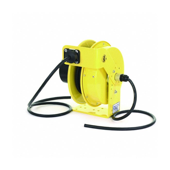 LumaPro 25 ft. Extension Cord Reel; 125 VAC; Yellow Reel Color